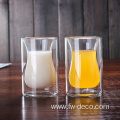 double wall glass for juice or coffee